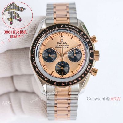 Swiss Copy Omega New Speedmaster Moonwatch Chronograph 42 mm Rose Gold